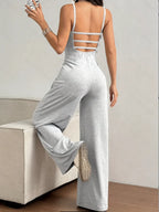 Backless Halter Jumpsuit