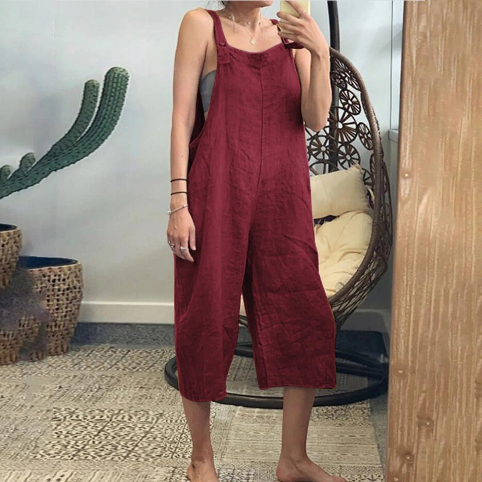 Cotton Linen Jumpsuit