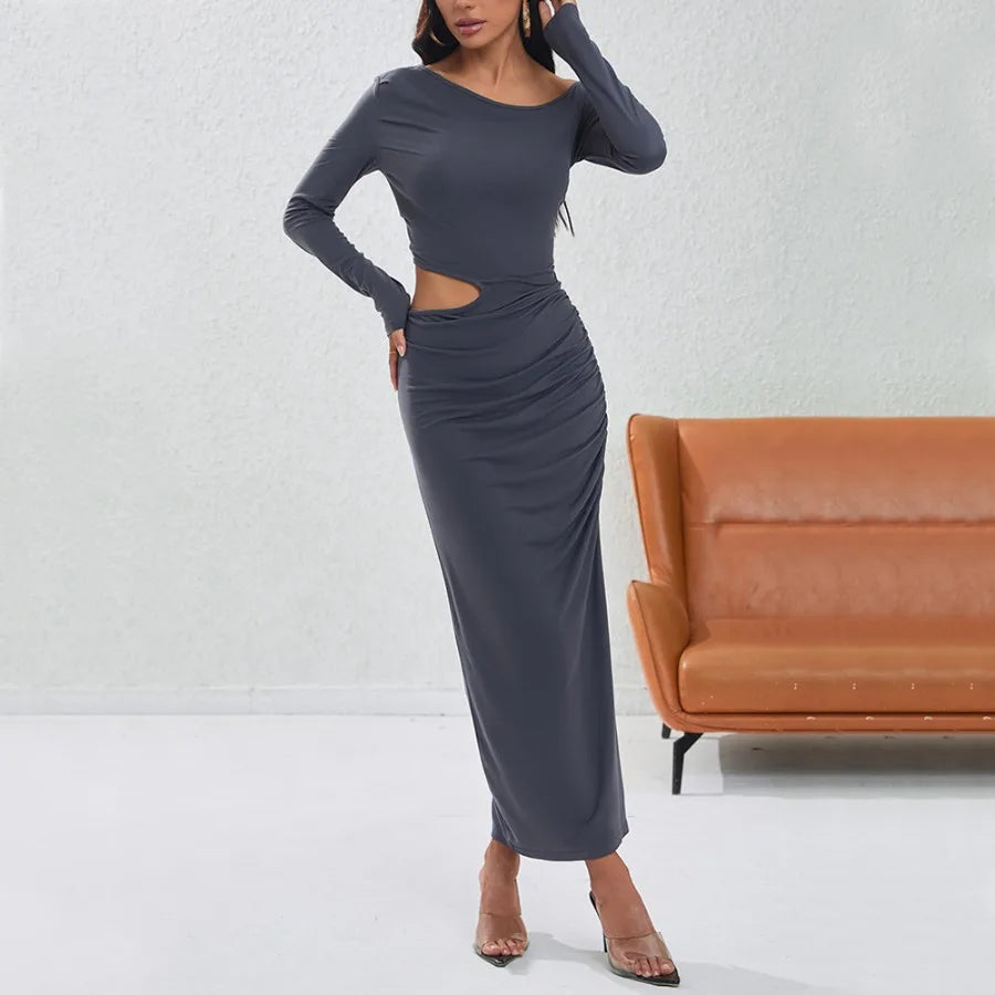 Hollow Slit Party Dress