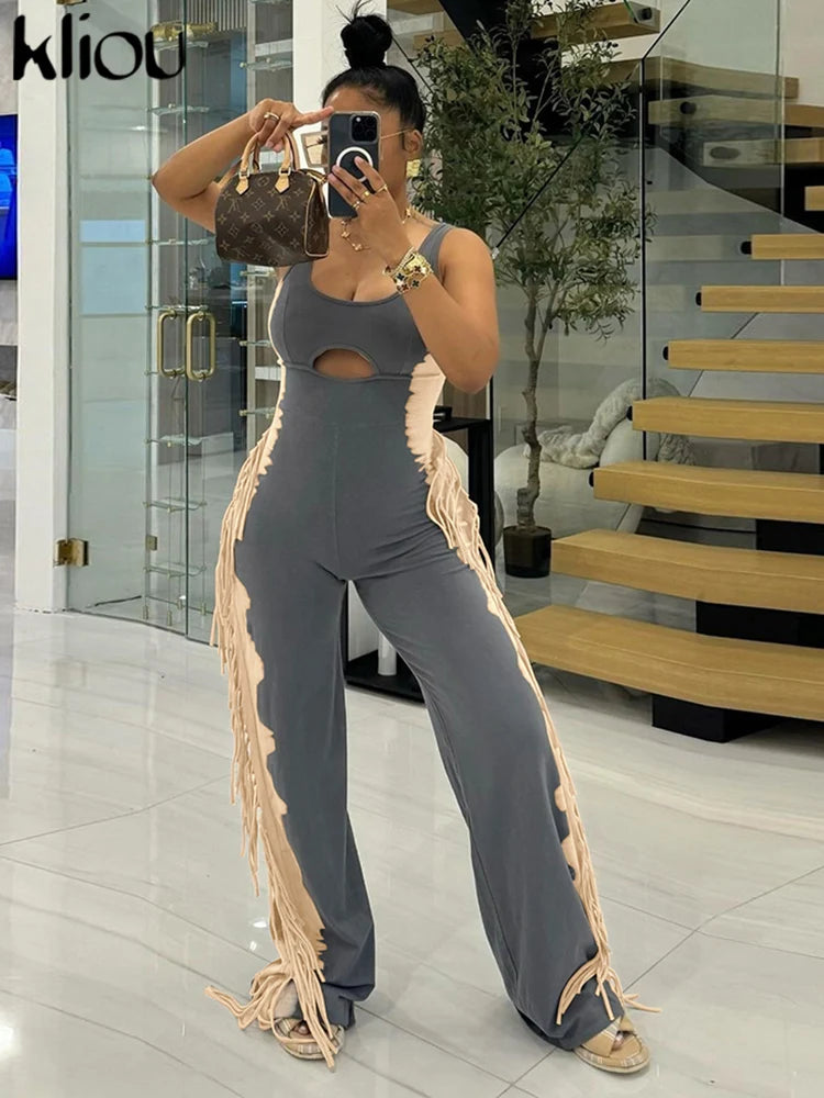 Tassel Panel Jumpsuit