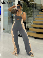 Tassel Panel Jumpsuit