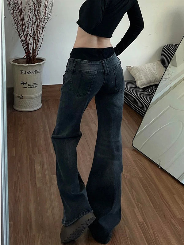Low Waist Flare Jeans