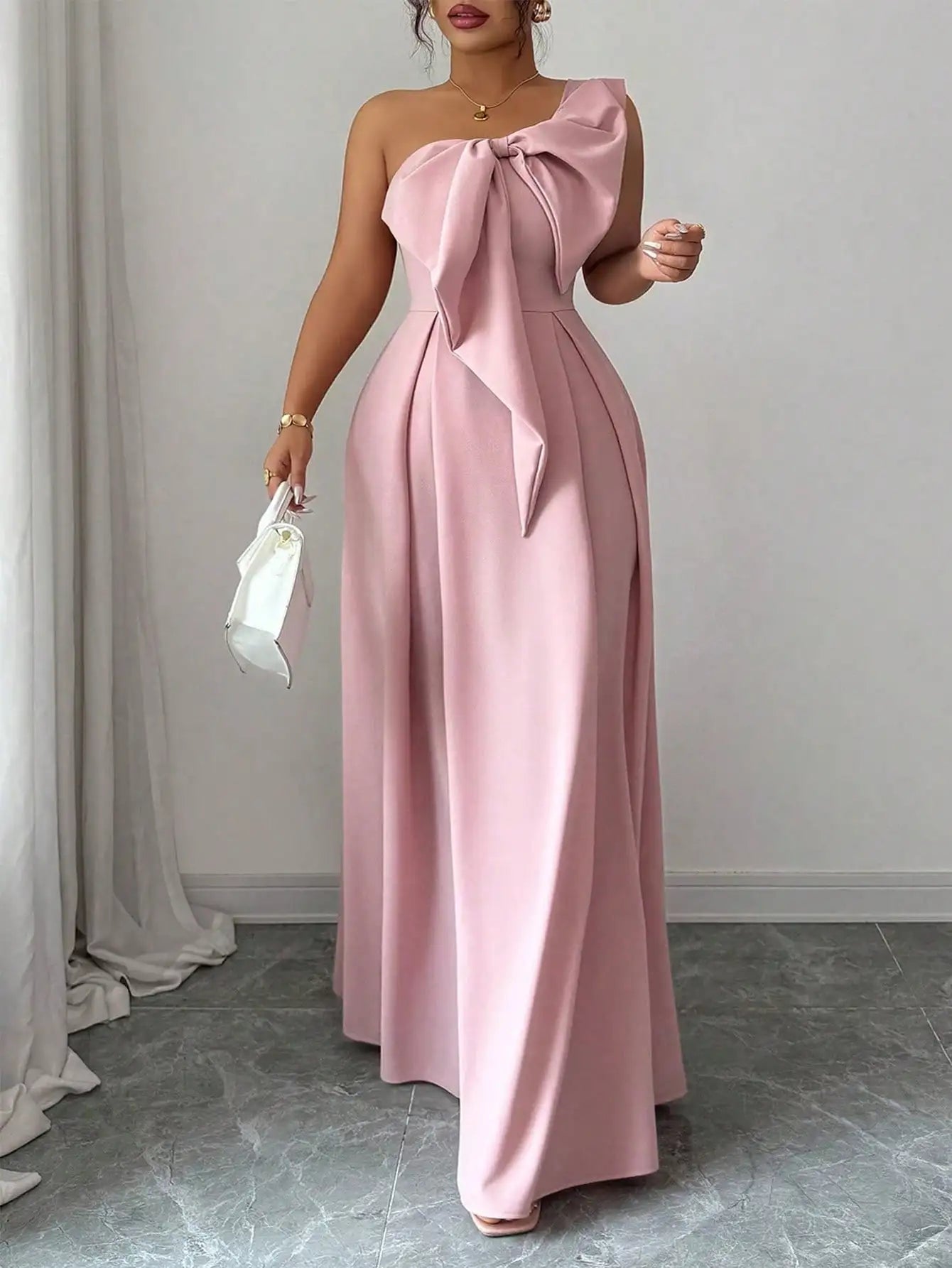 One Shoulder Maxi Dress