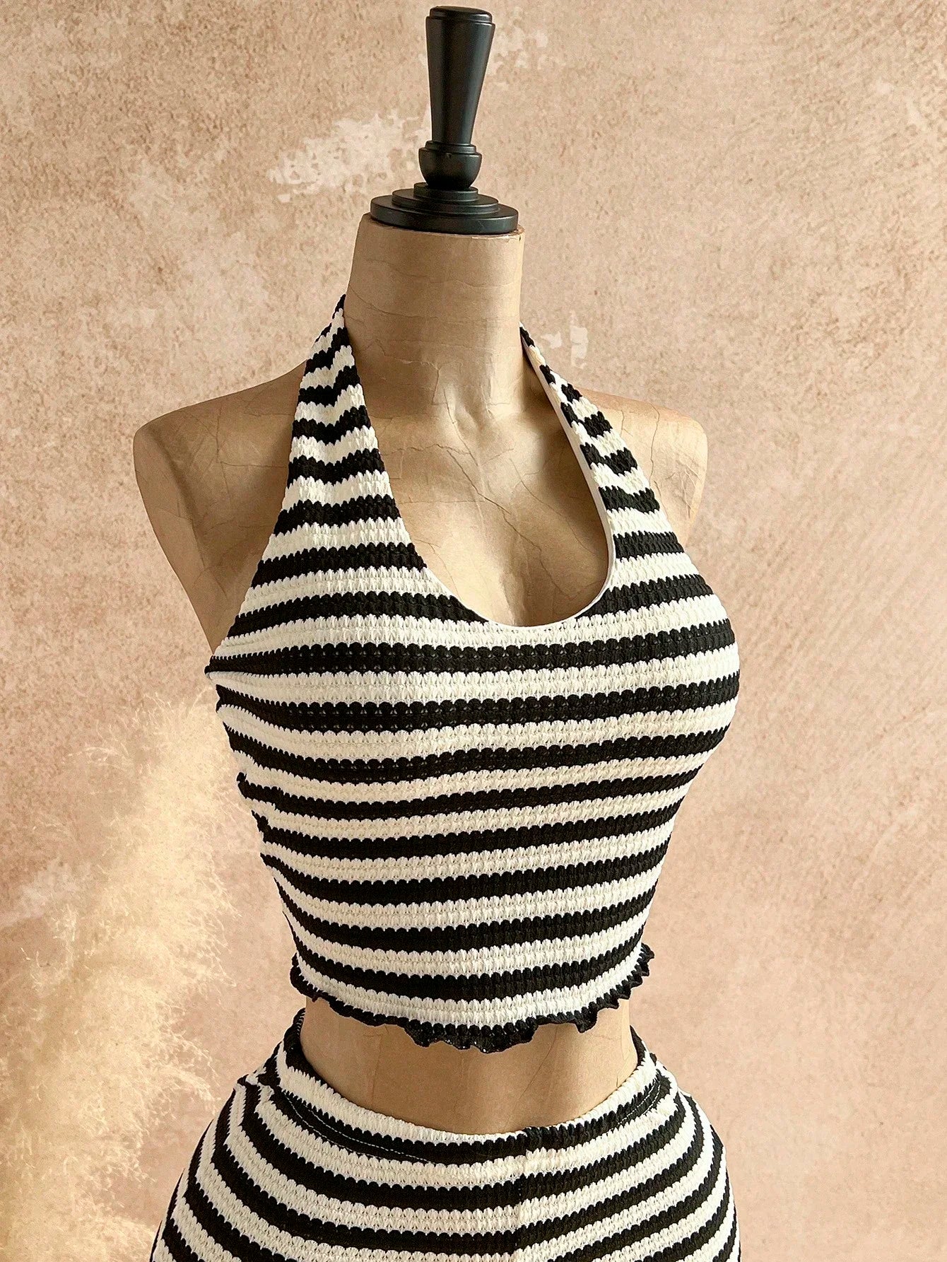 Striped Halter Set
