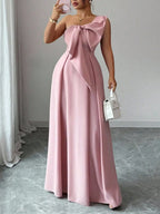 One Shoulder Maxi Dress