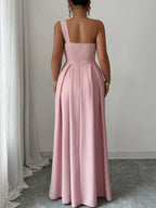 One Shoulder Maxi Dress