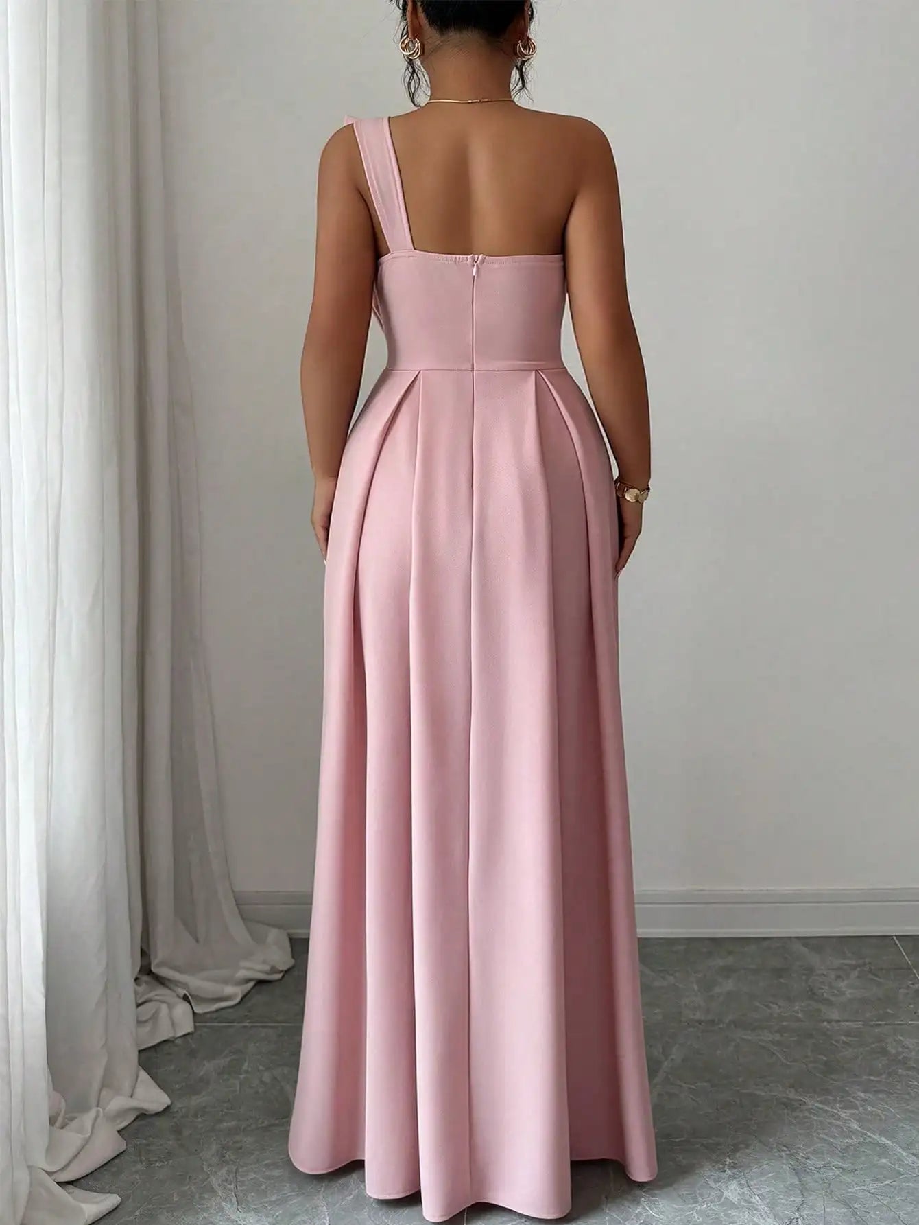 One Shoulder Maxi Dress