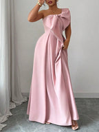 One Shoulder Maxi Dress
