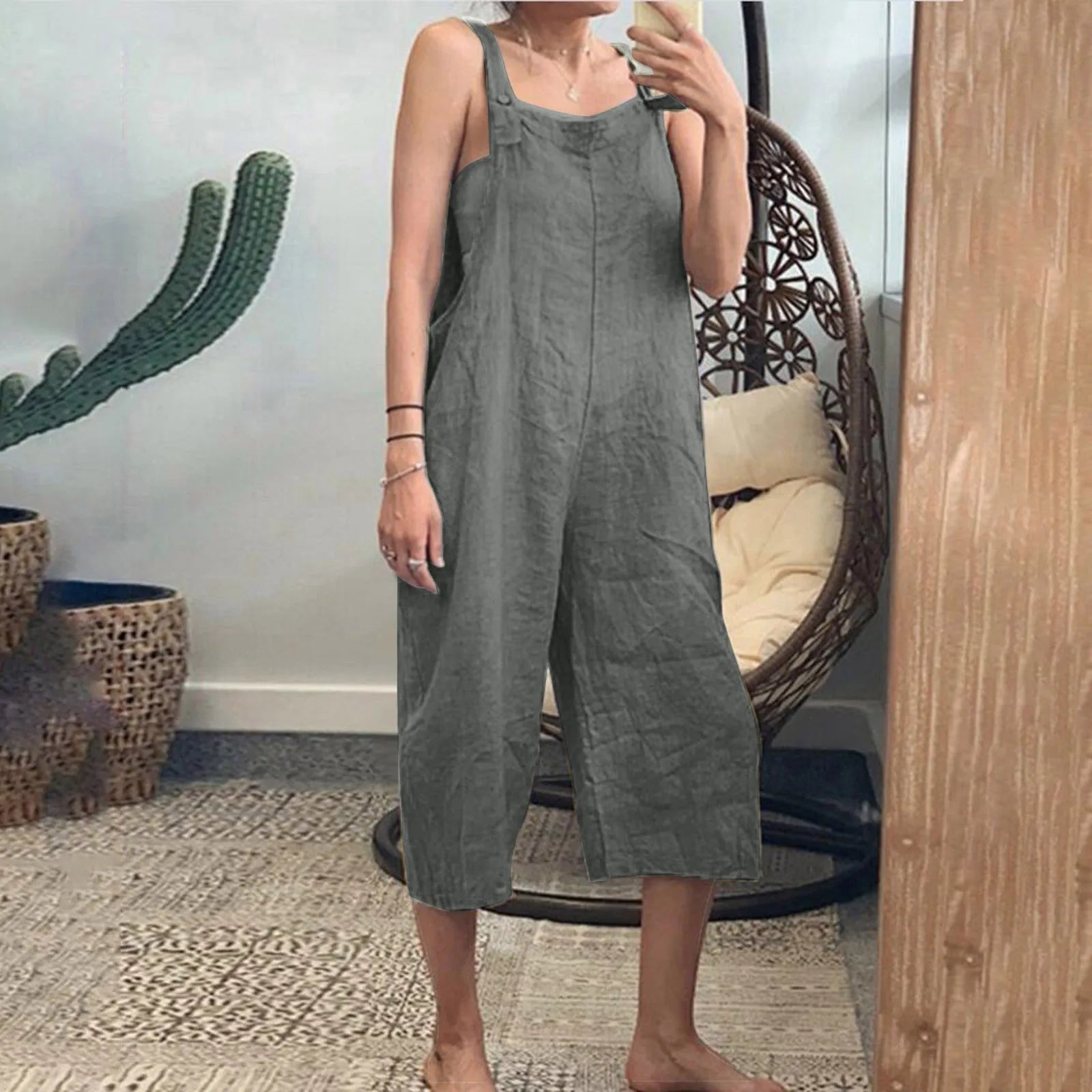Cotton Linen Jumpsuit