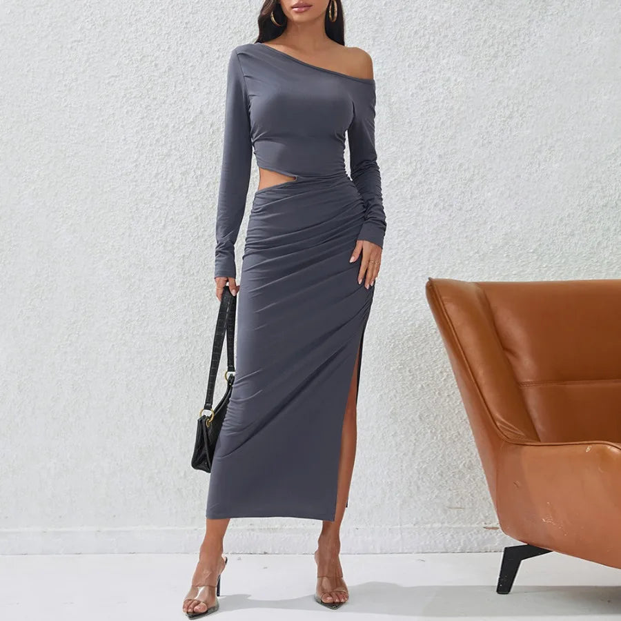 Hollow Slit Party Dress