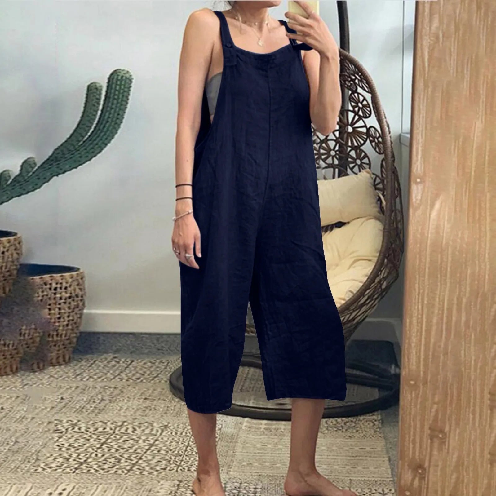 Cotton Linen Jumpsuit