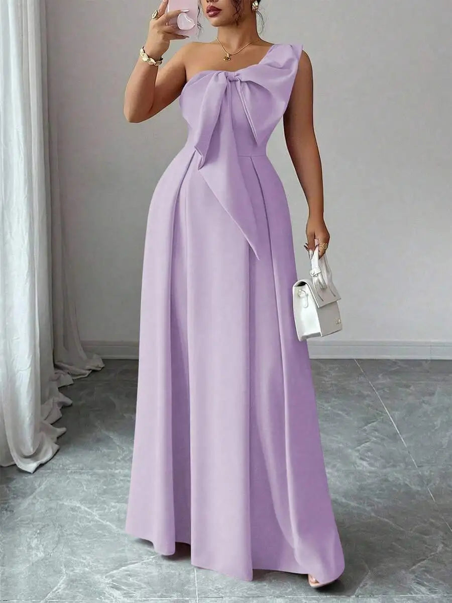 One Shoulder Maxi Dress