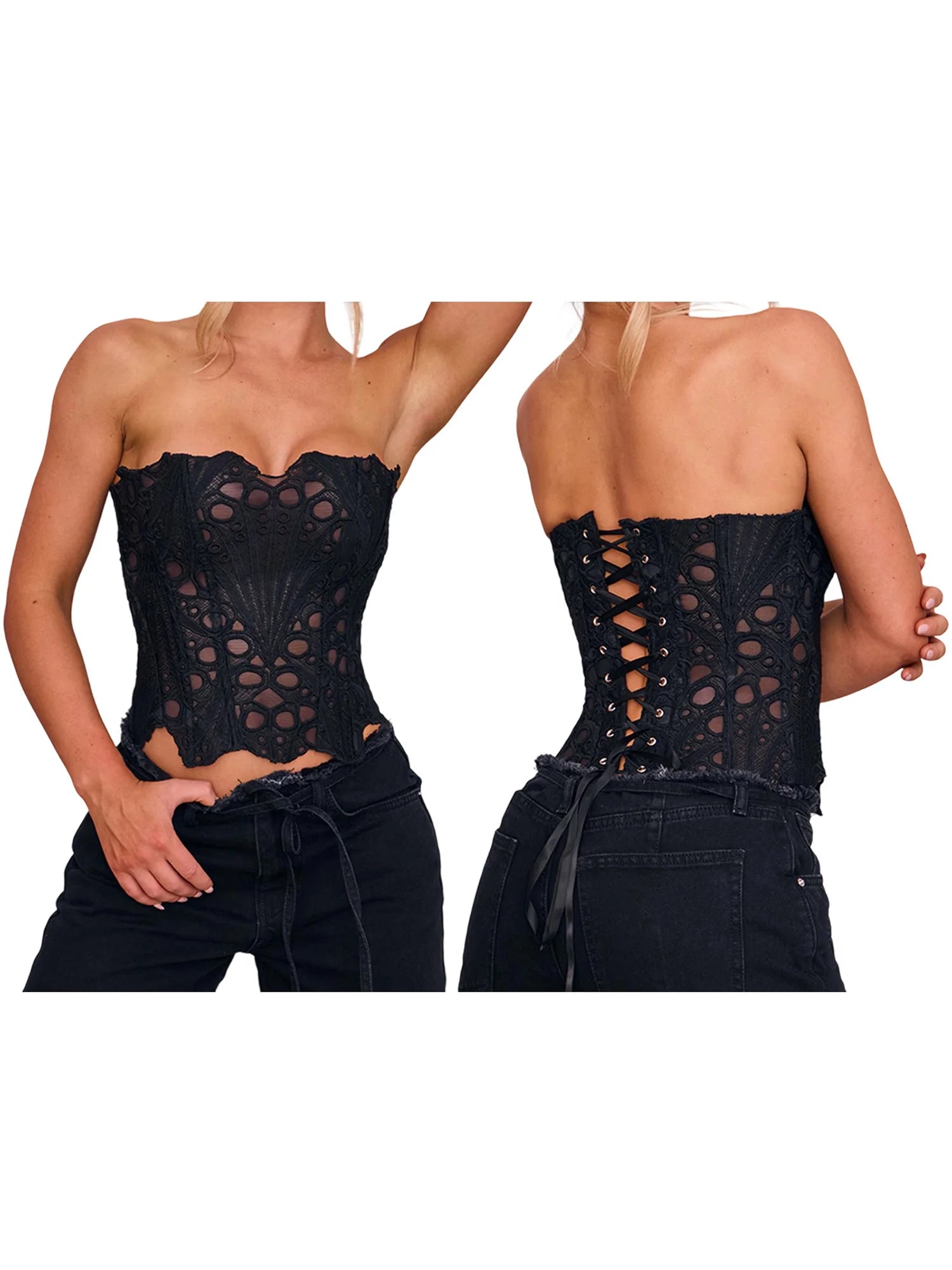 Backless Bandeau Top