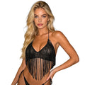 Sequin Halter Party Top