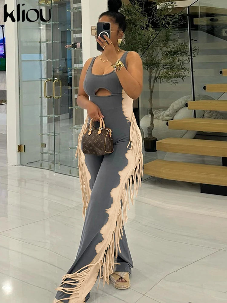 Tassel Panel Jumpsuit