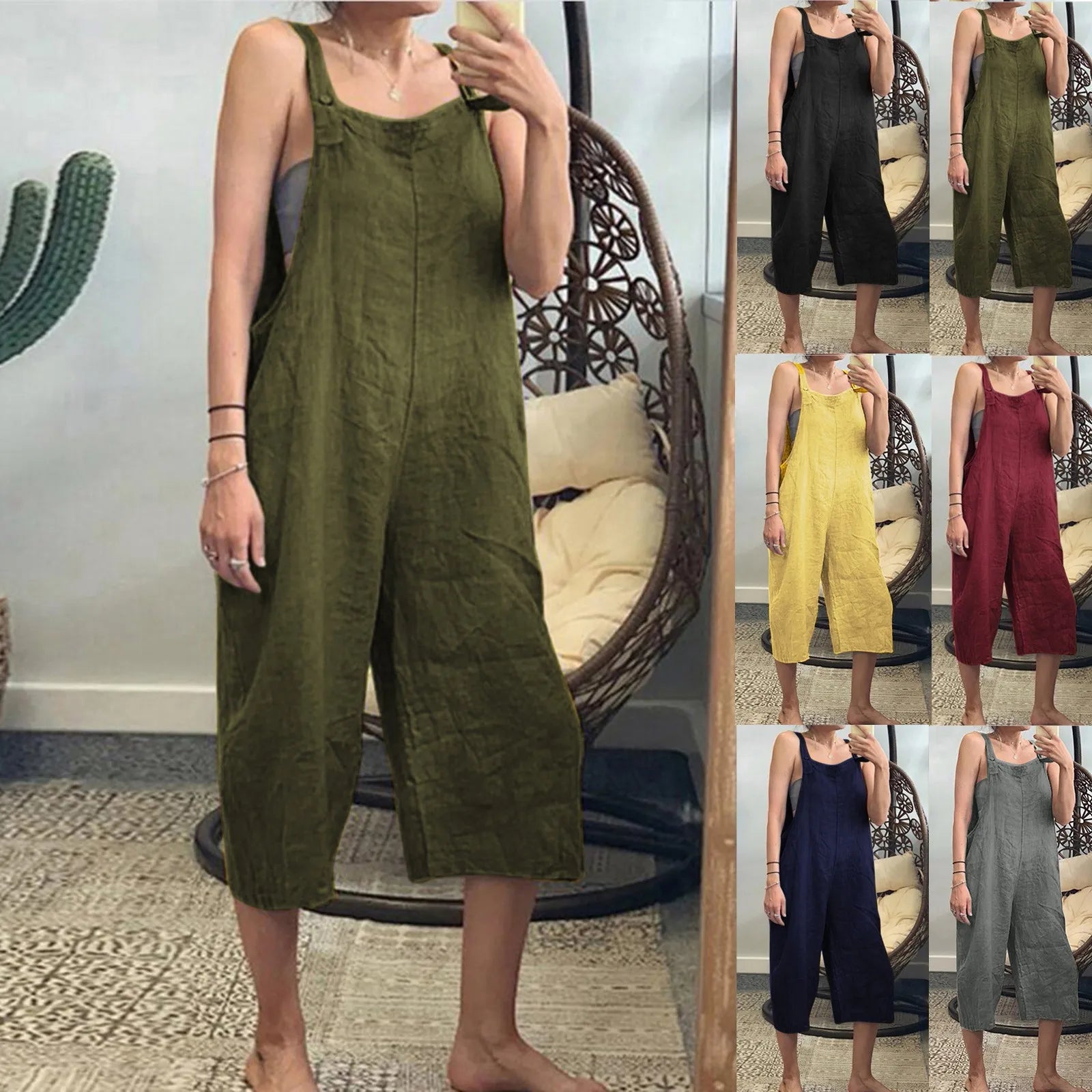Cotton Linen Jumpsuit