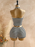 Striped Halter Set